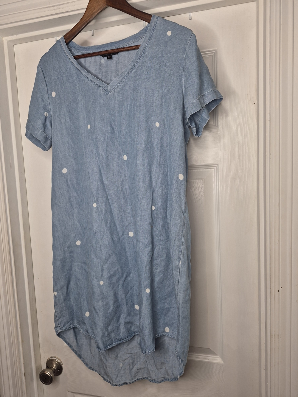 Velvet Heart Light Blue Denim-Style Dress Medium